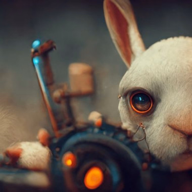 A pseudo-illustration of a rabbit mechanic in the Bear Space Force looking into the camera. - Saved to Pinterest (pinterest.com/alex) A pseudo-illustration of a rabbit mechanic in the Bear Space Force looking into the camera.